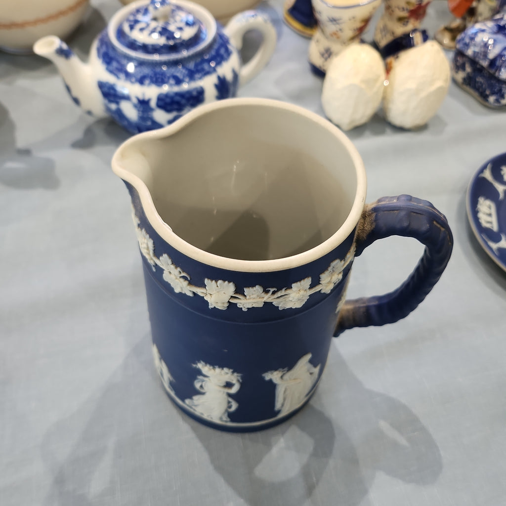 Jasperware Made in England Dark Blue