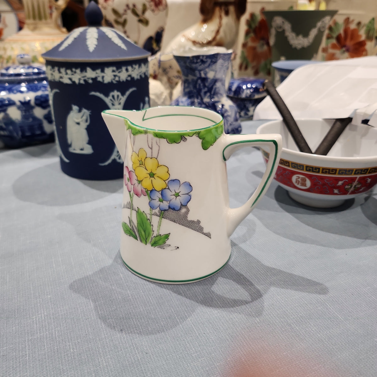 The Lea Heathcote Fine Bone China handpainted milk jug