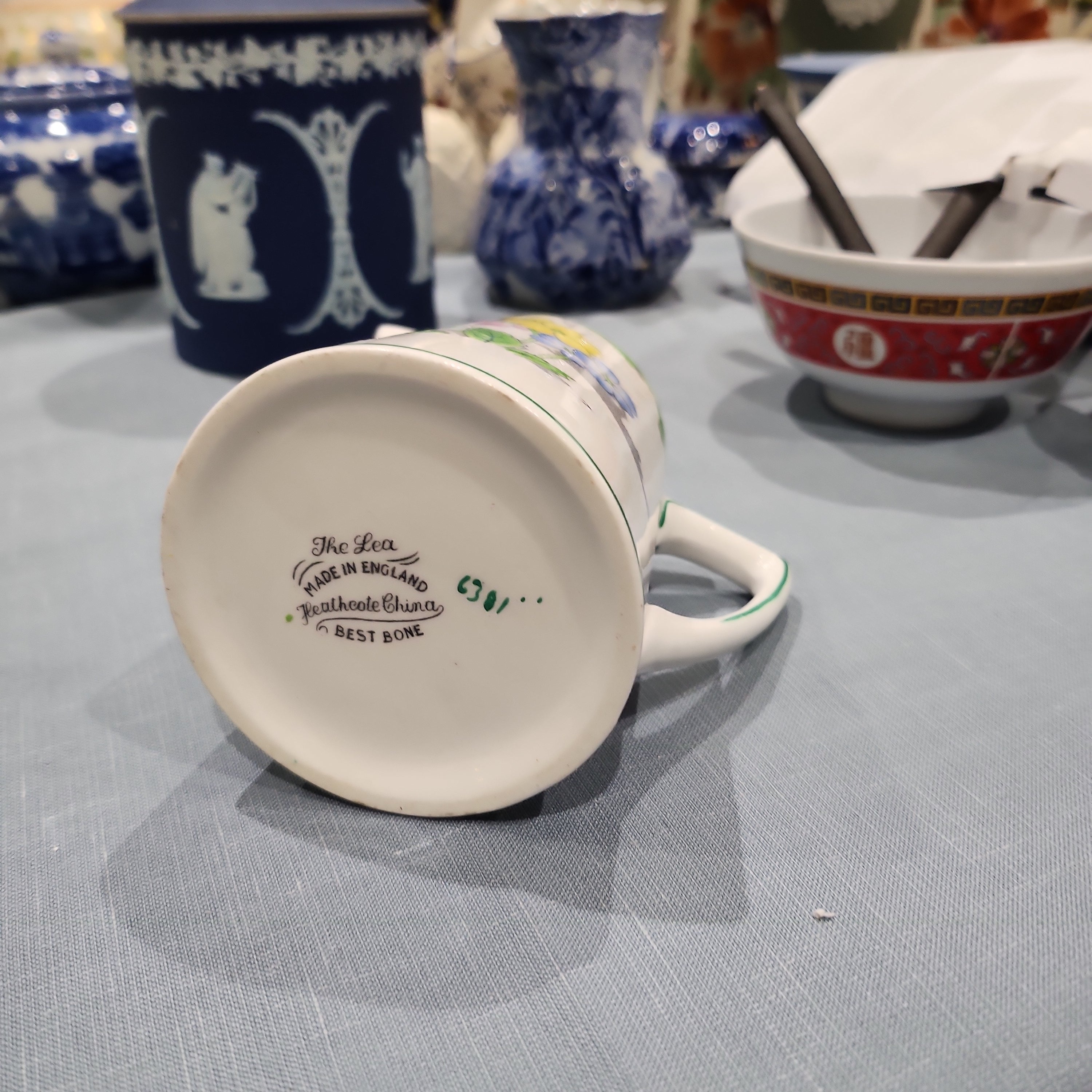 The Lea Heathcote Fine Bone China handpainted milk jug