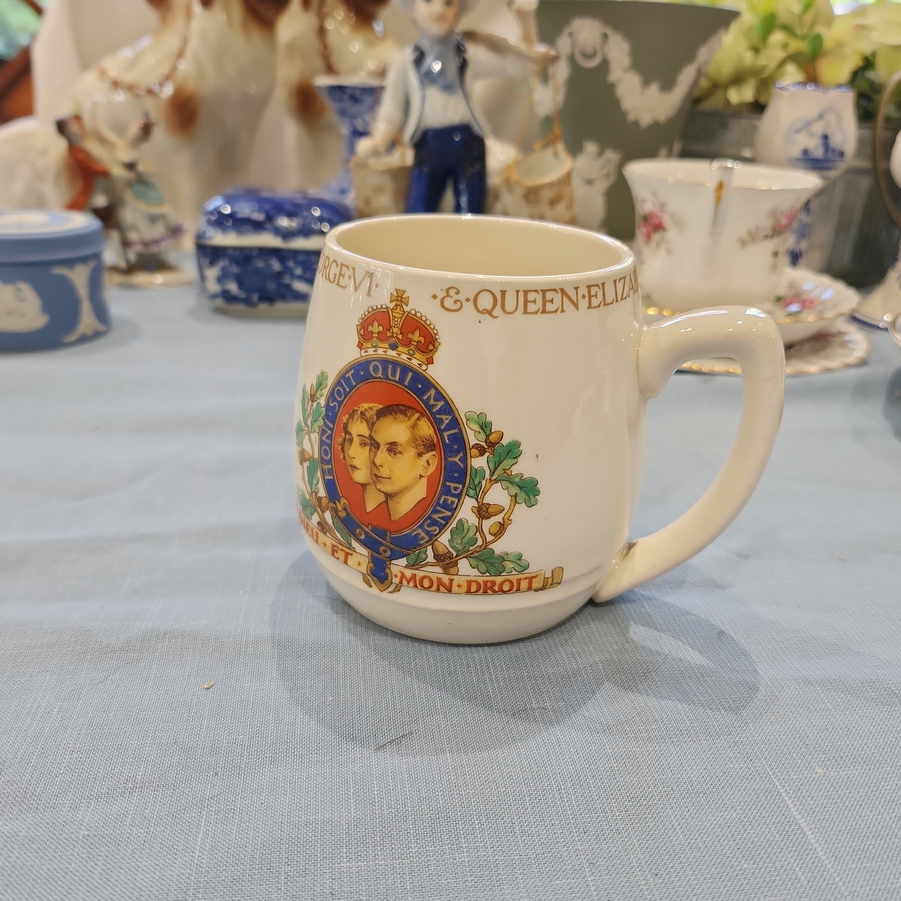 King George V1 1937 coronation mug