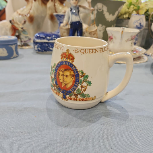 King George V1 1937 coronation mug