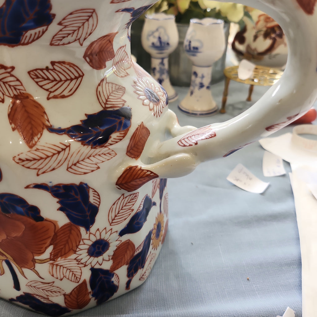 Large Ironstone handpainted Jug