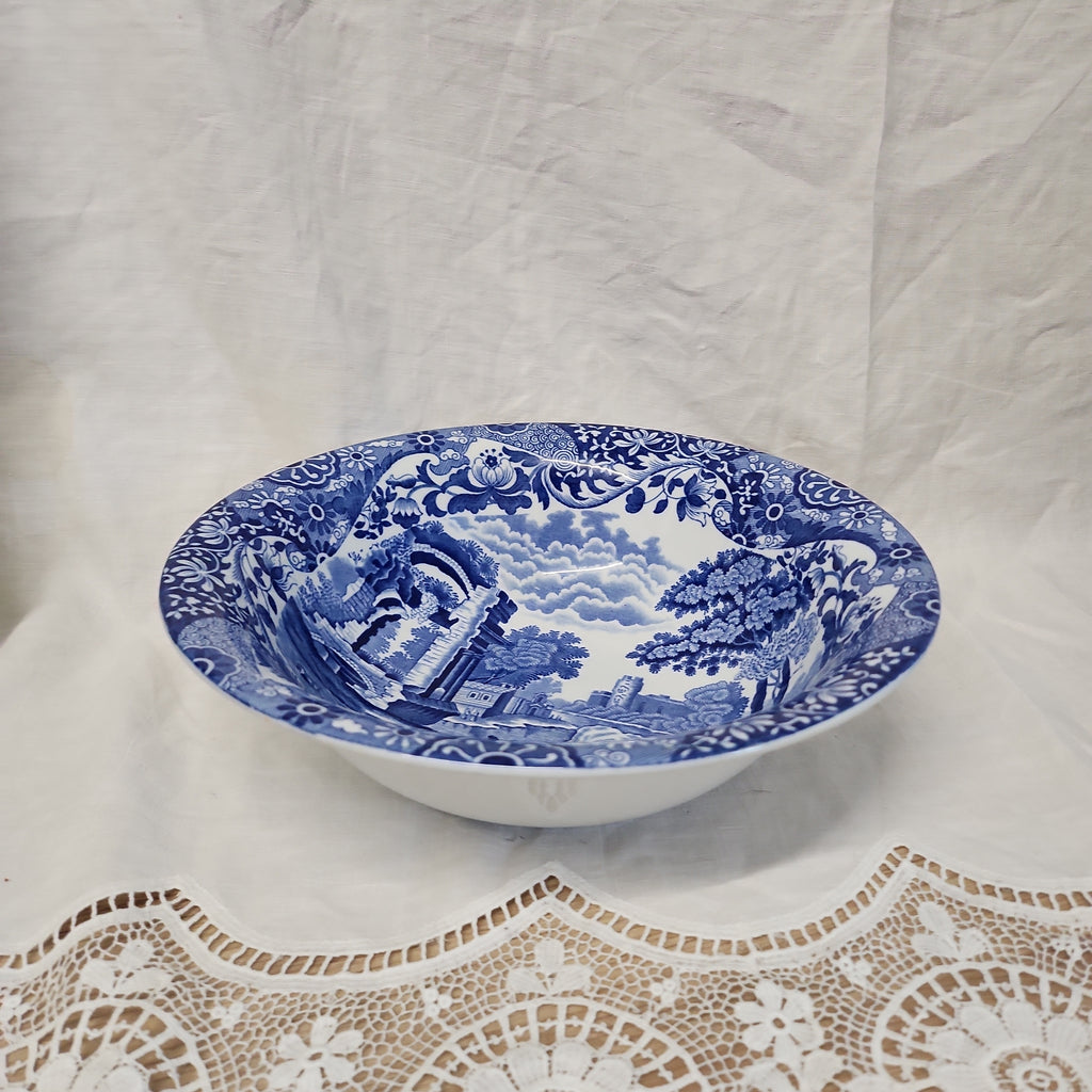 Antique Spode Copeland blue Italian Big Salad /Soup bowl c1904
