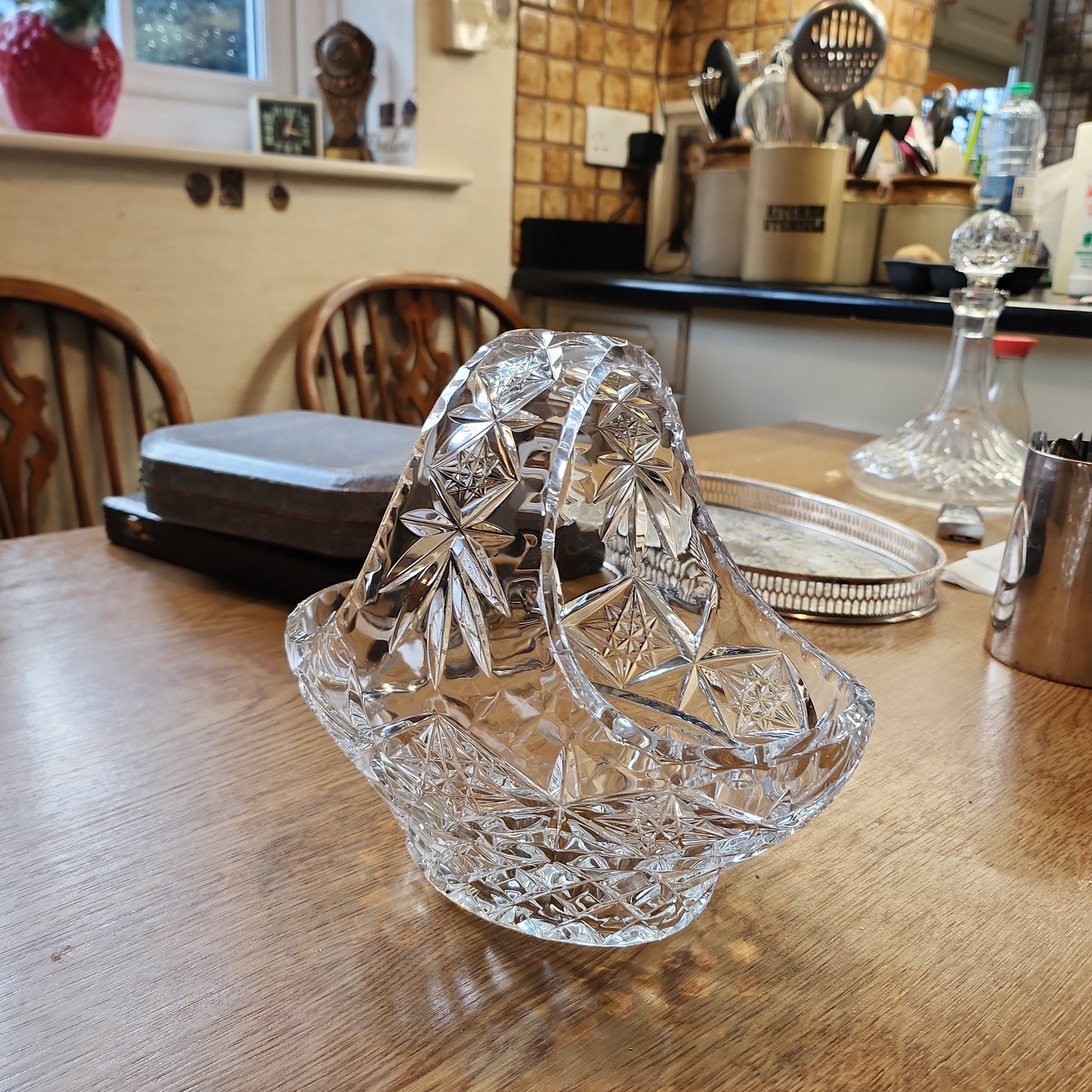 Waterford high quality crystal basket bowl