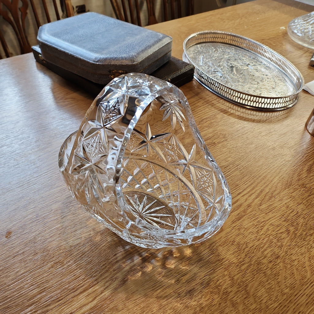 Waterford high quality crystal basket bowl