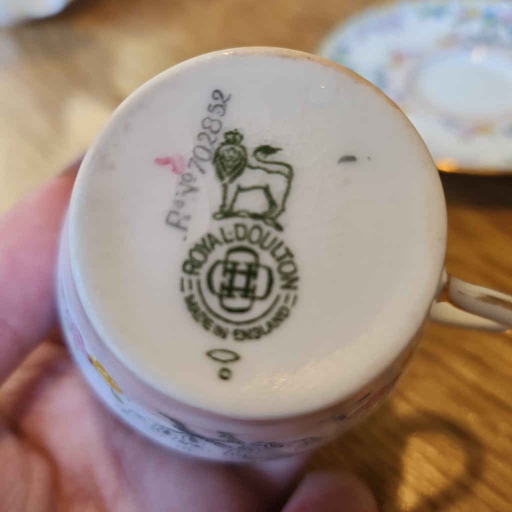 Royal doulton handpainted coffee set