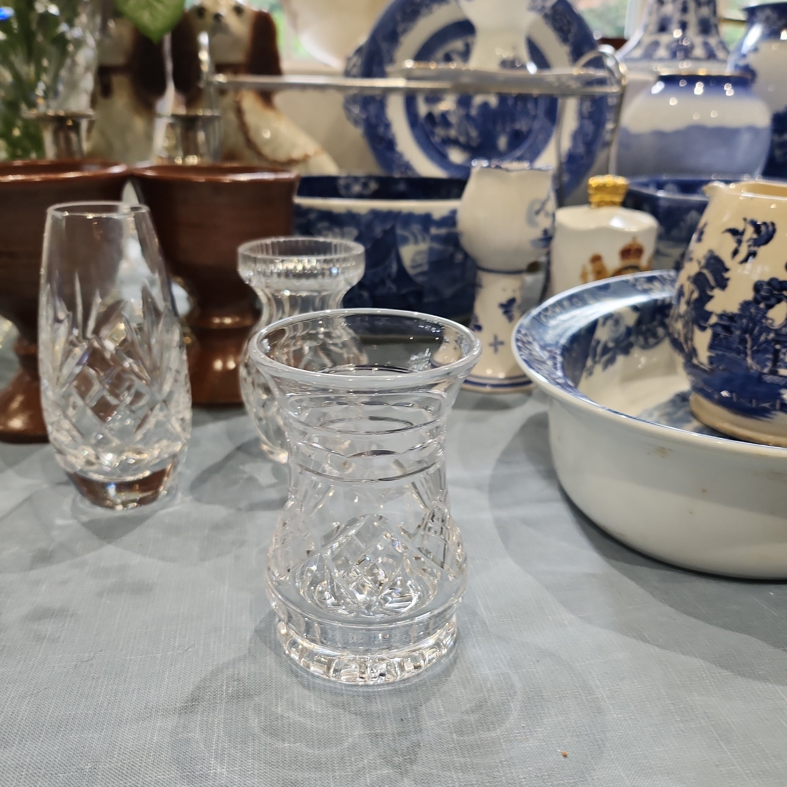 3 x quality Waterford crystal small vases