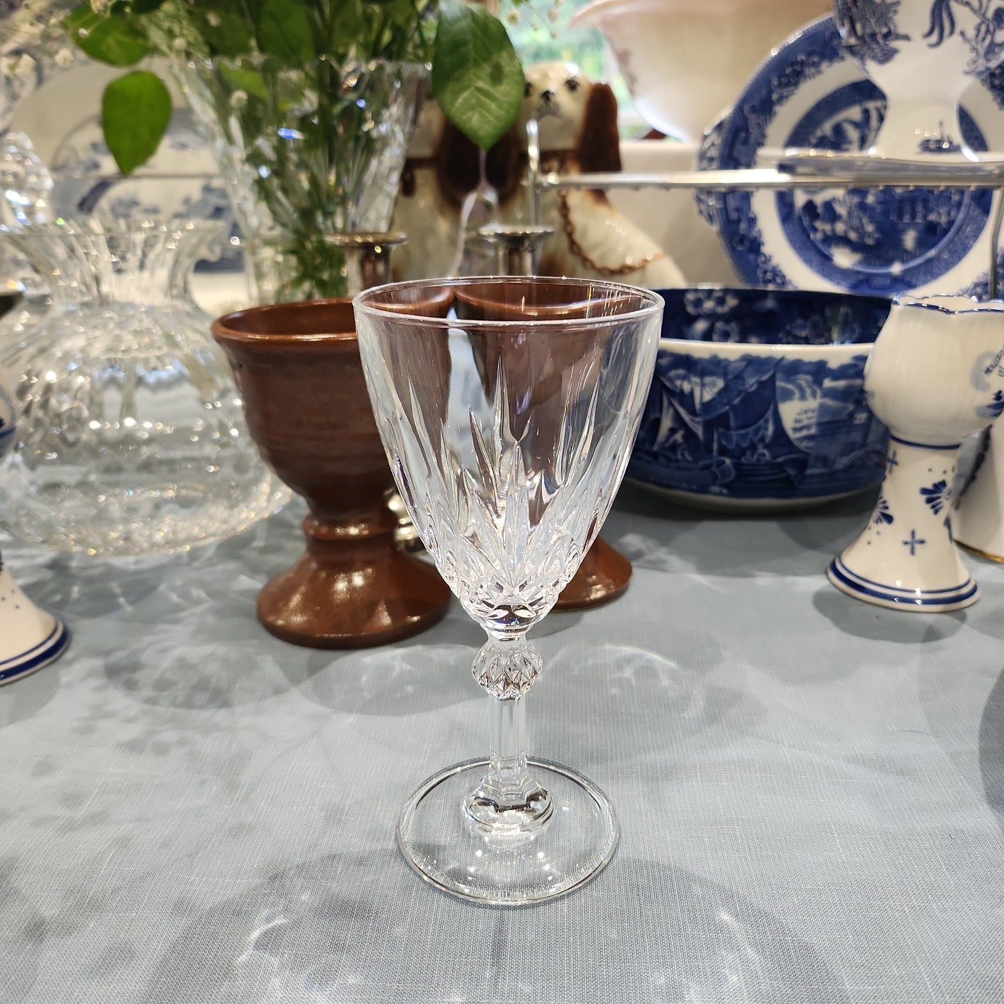 High quality crystal wine glass 14 cm