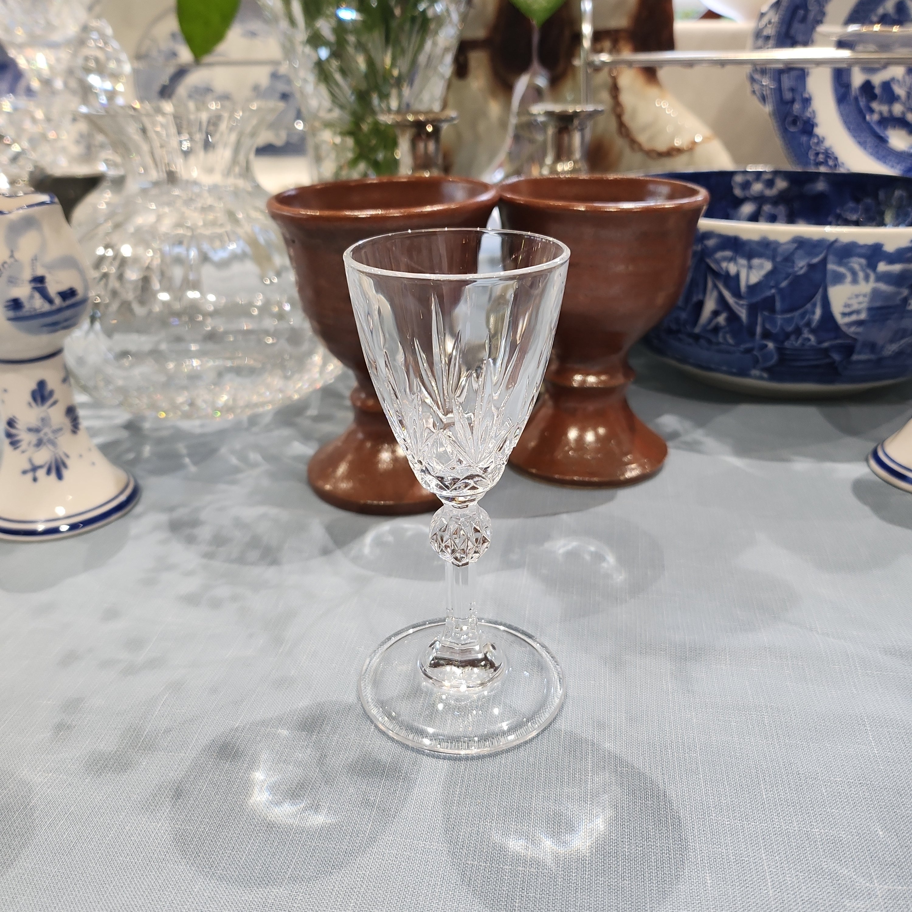 High quality crystal port wine glass 12 cm