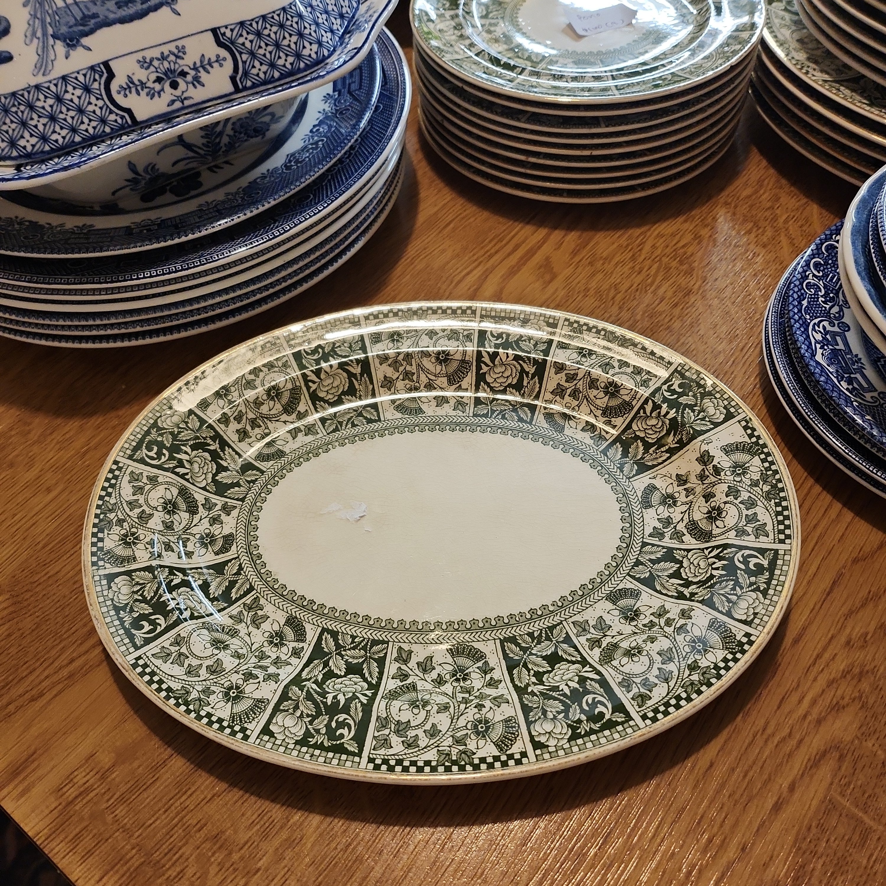 Rare T.G & F .B oval platter