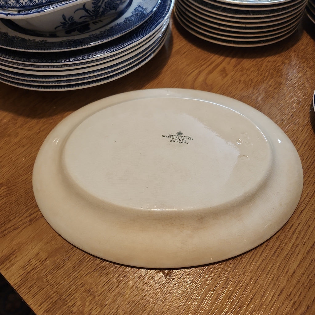 Rare T.G & F .B oval platter
