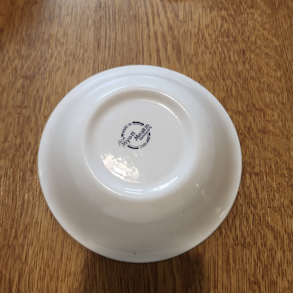 Myott Meakin Blue and white soup bowl