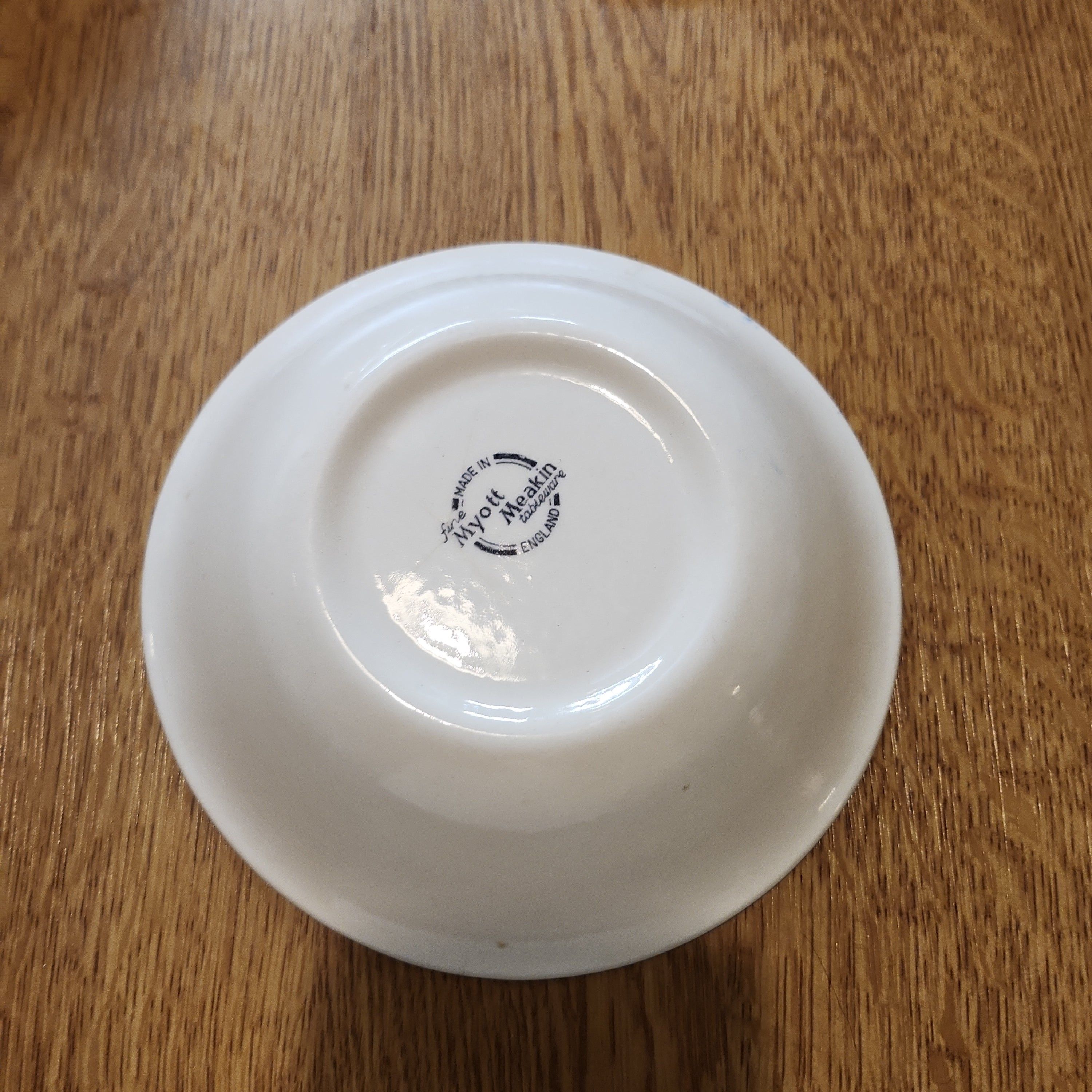 Myott Meakin Blue and white soup bowl