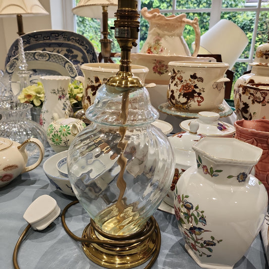 Vintage Hand blow glass table