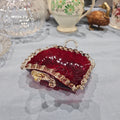 MURANO GLASS CORNUCOPIA DISH  IN DEEP PURPLE, LATER 20TH CENTURY