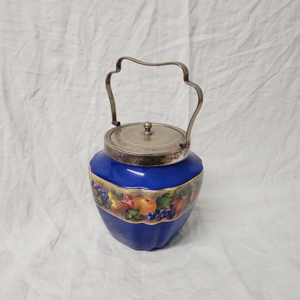 Vintage Biscuit Barrel with handle