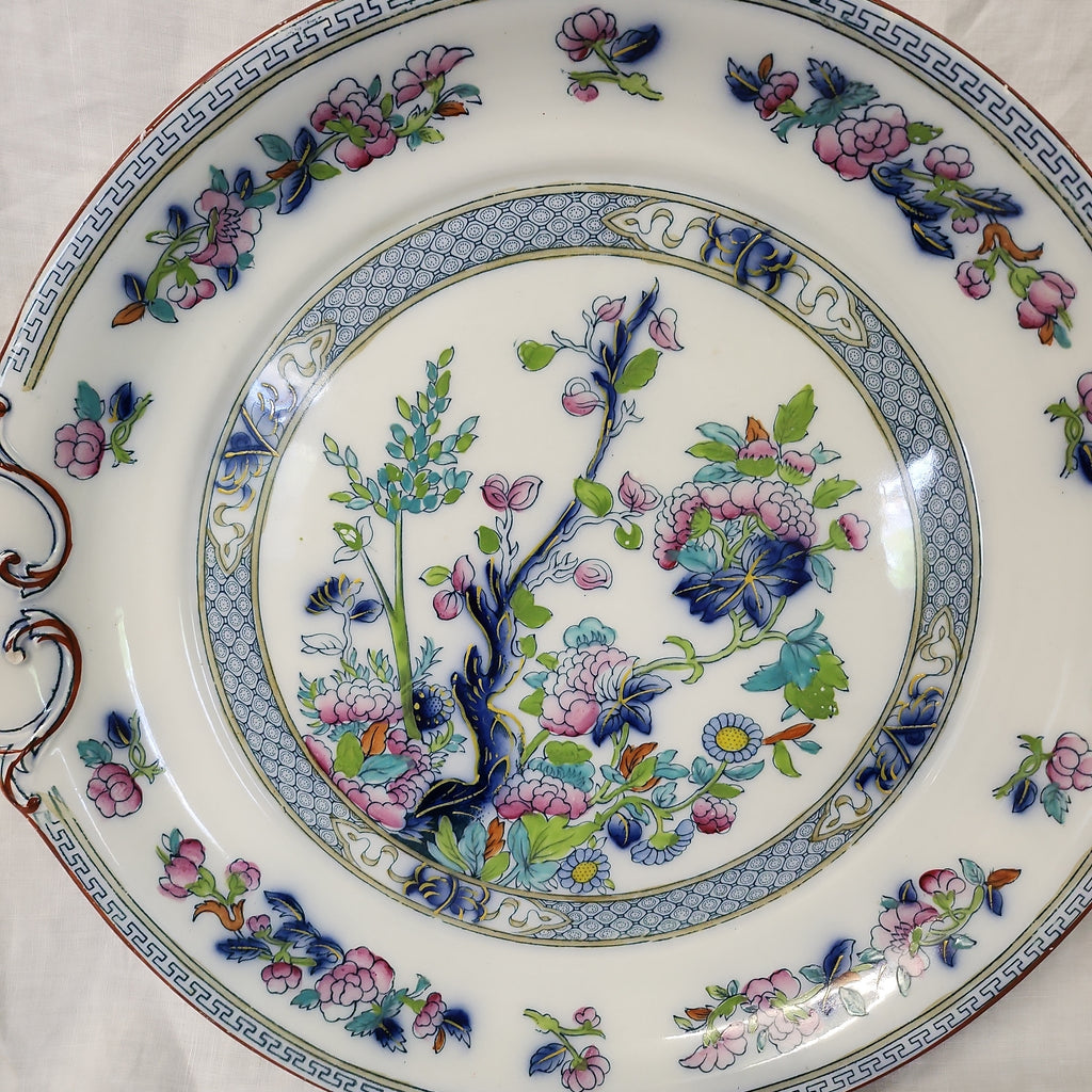 Rare Hancock and Son Indian Tree Big Platter c 1902