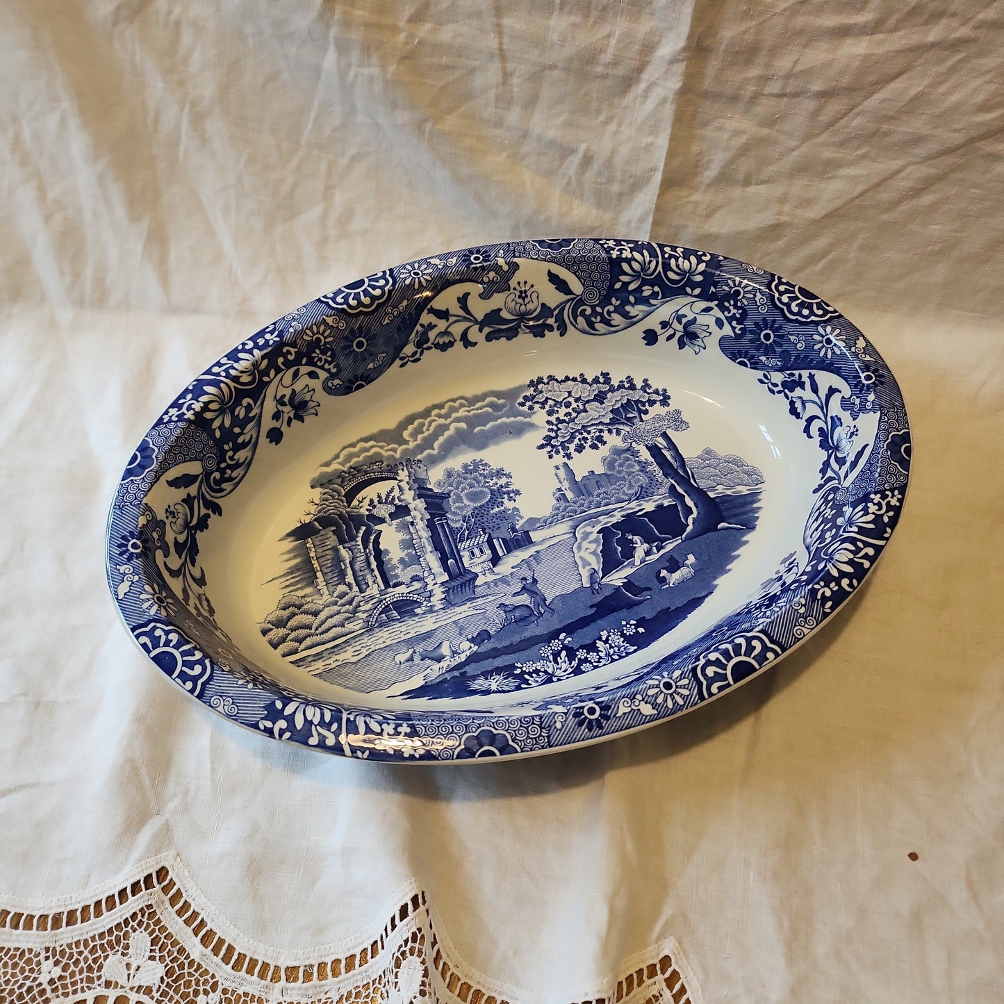 Rare Spode Imperial cookware oven to table oval serving dish