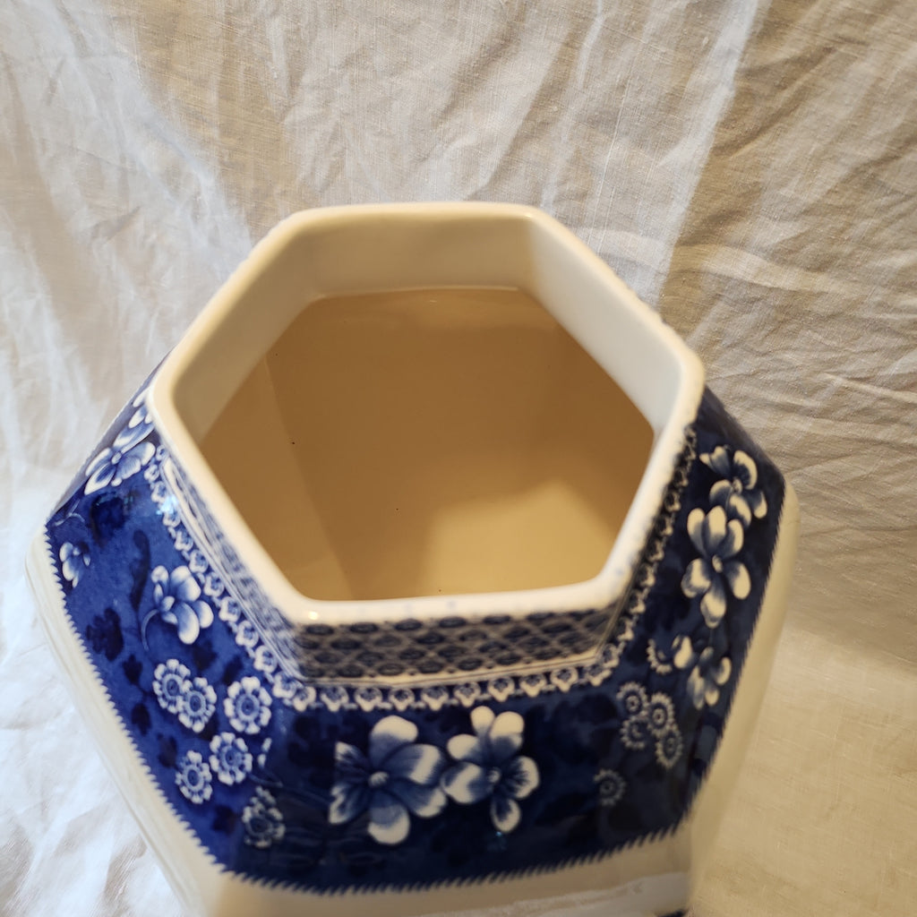Spode Blue tower big ginger jar Spode design c 1814