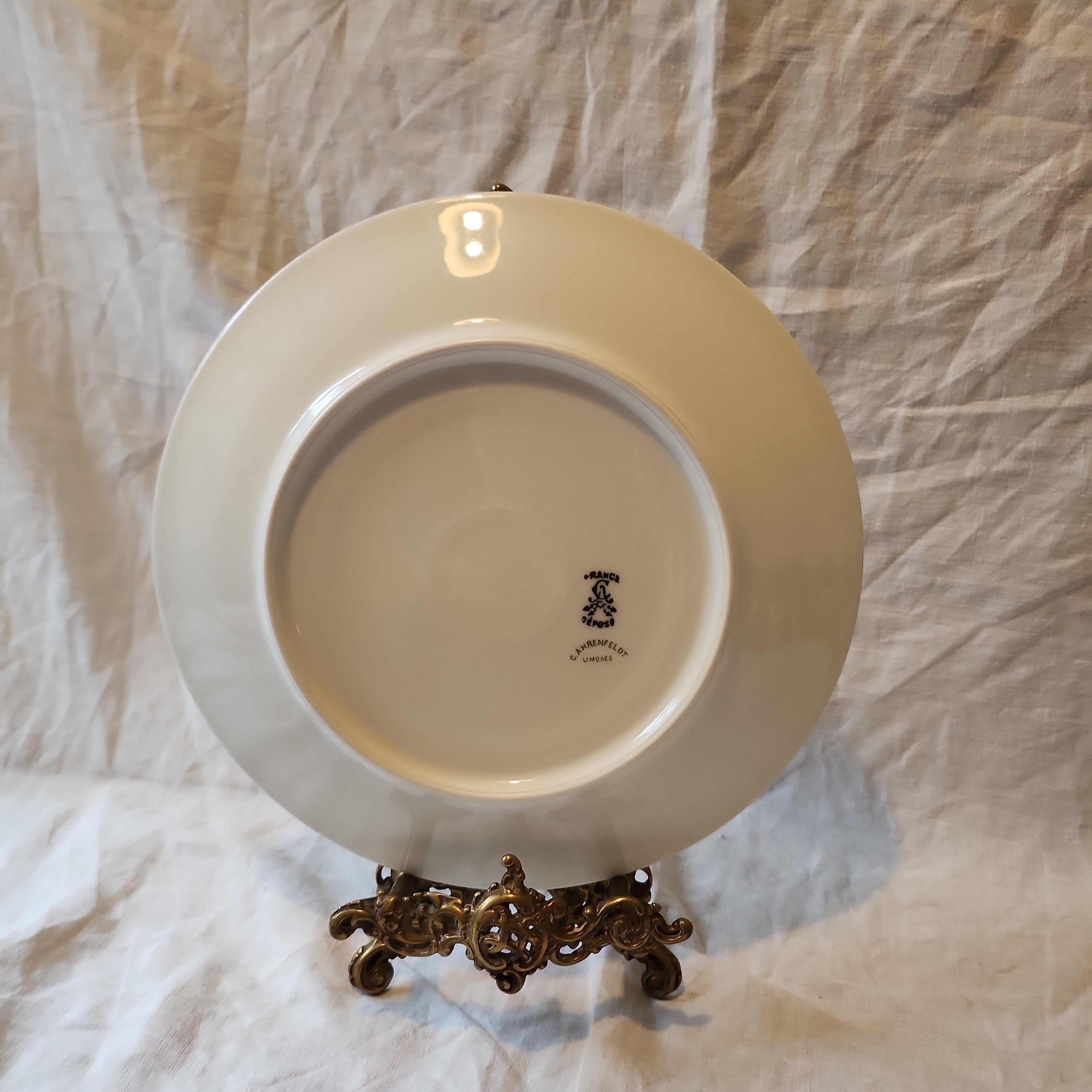 France Antique handpainted Limoges plate
