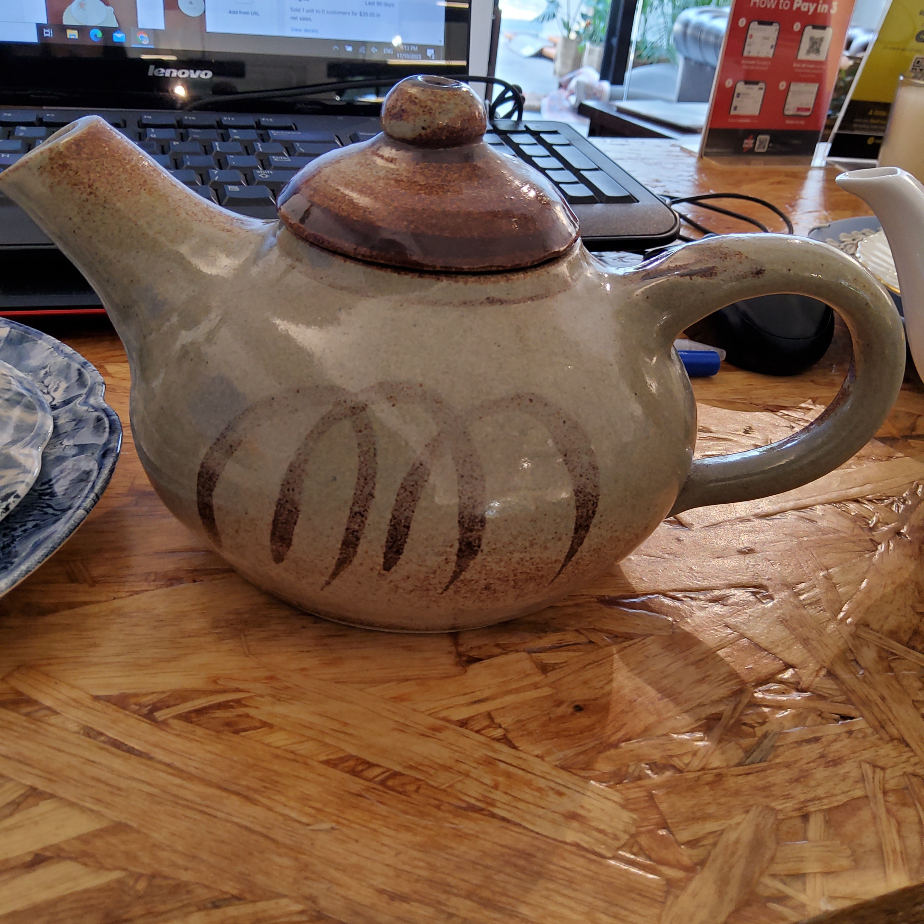 Studio Hand Thrown Pottery Teapot