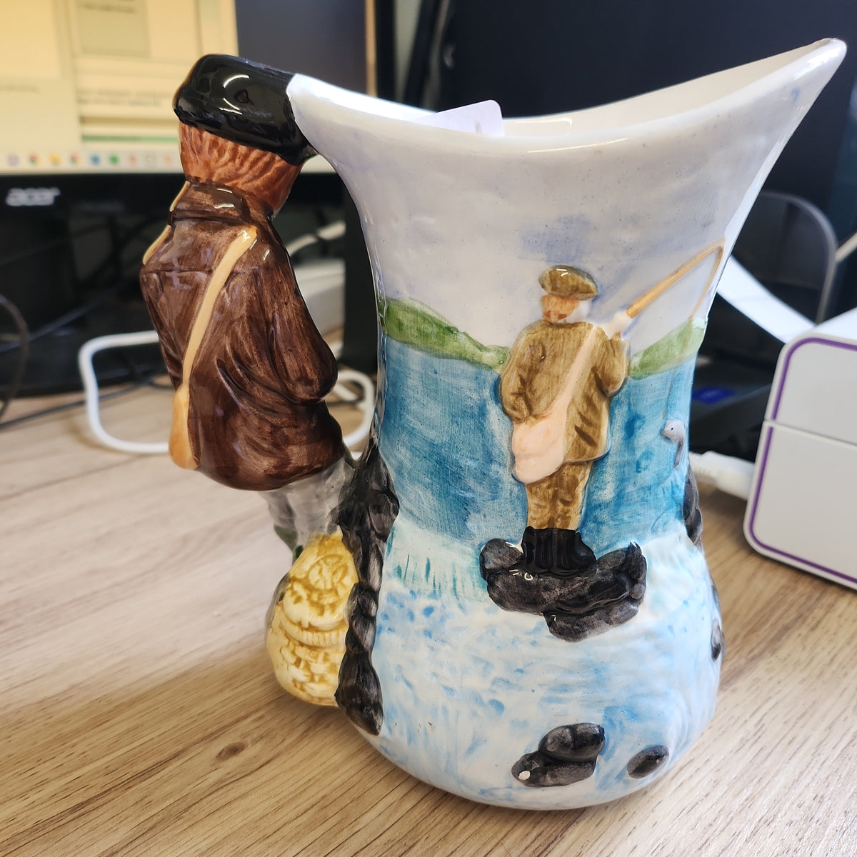 Vintage jug with Fisherman handle