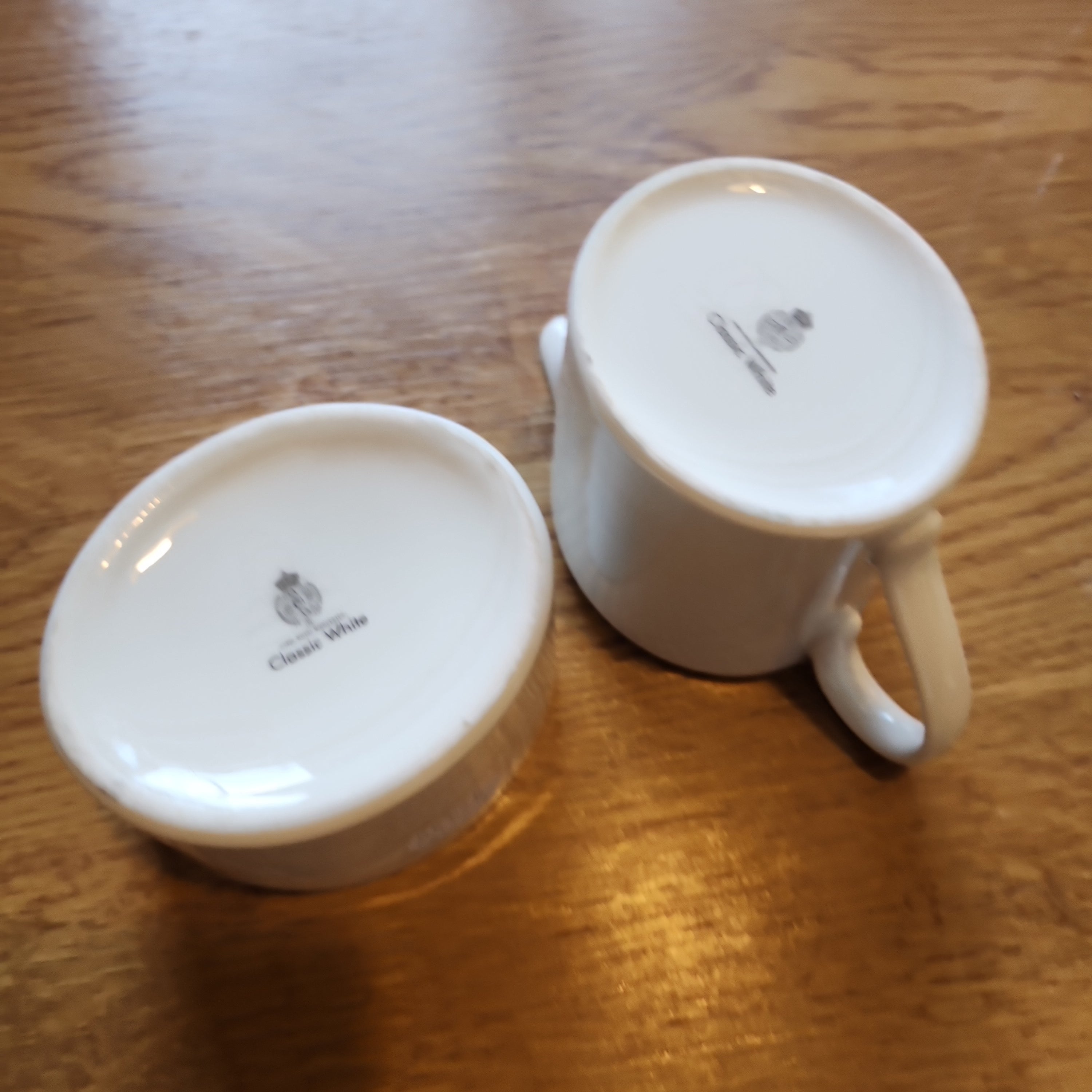 ROYAL WORCESTER classic white Milk jug abd sugar bowl- a pair