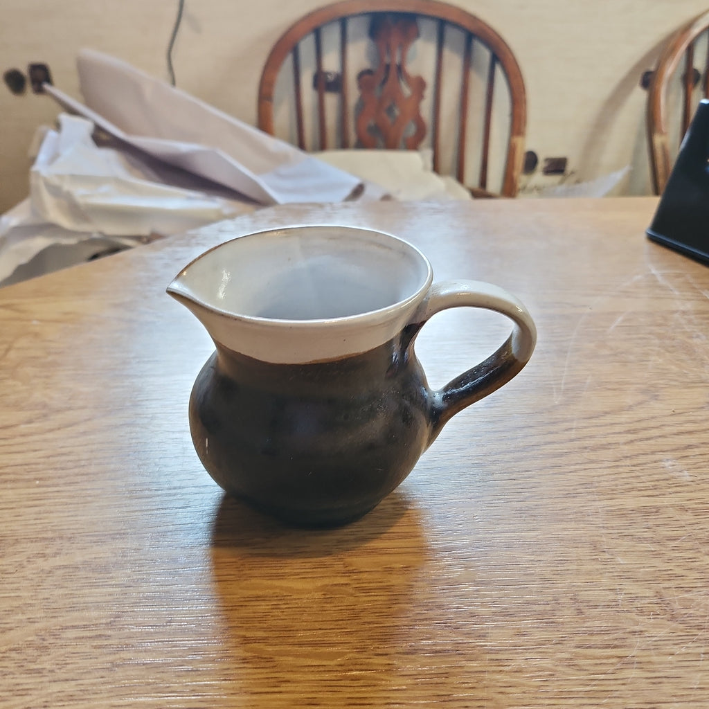 Mid Century Studio Hand Thrown Pottery Milk Jug