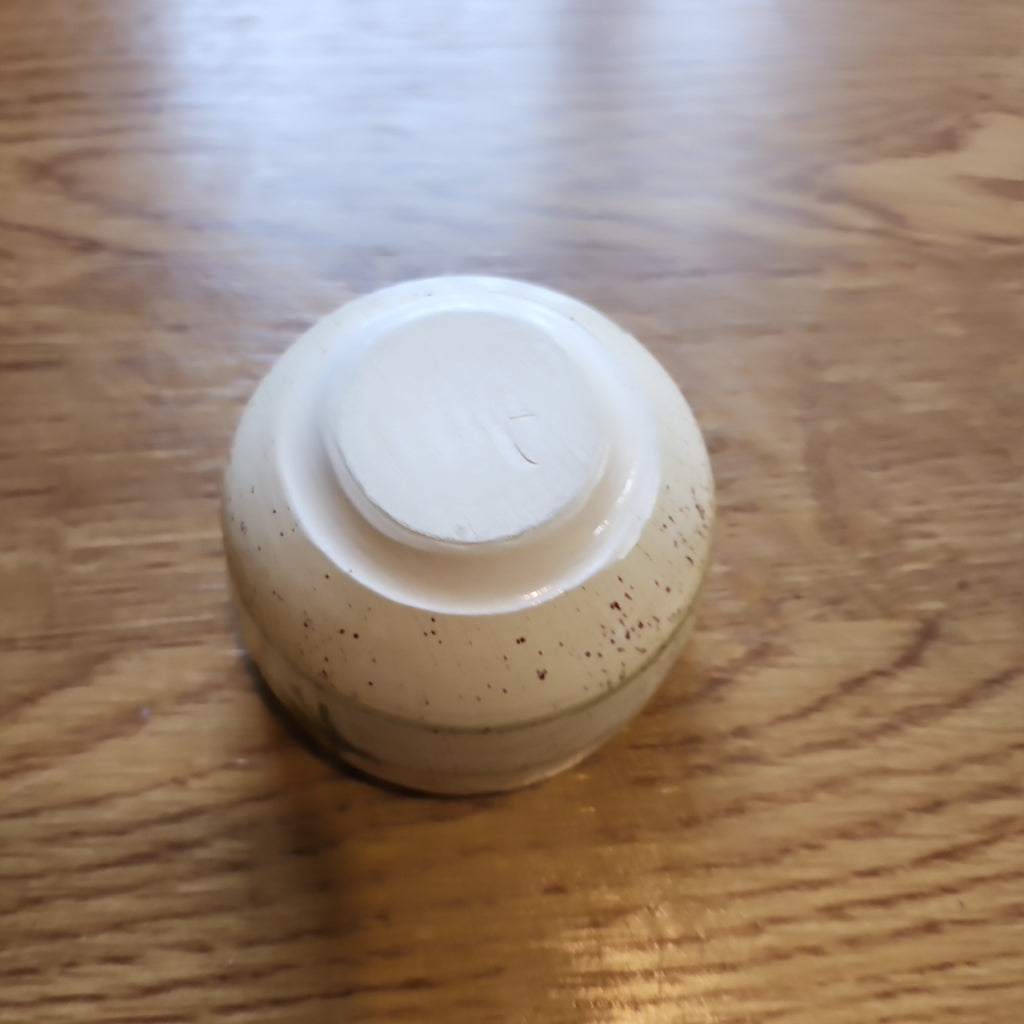 Beige cup studio pottery cup - mid century