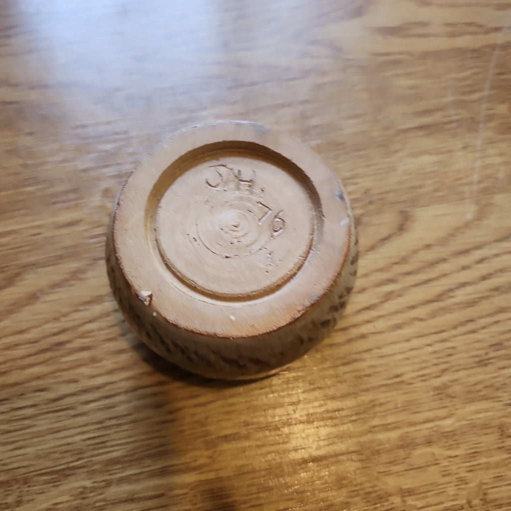1976 studio pottery bowl mark JAH