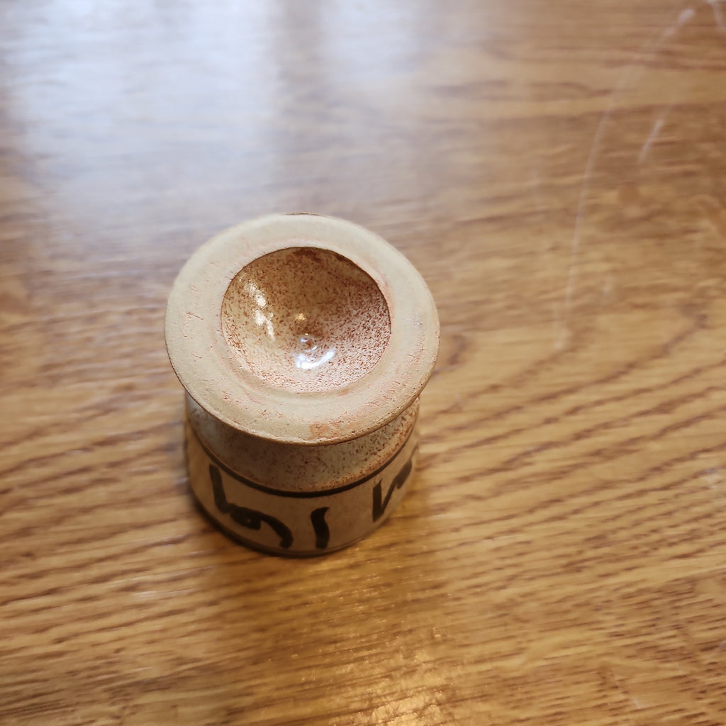 Cup with stand mid century studio pottery