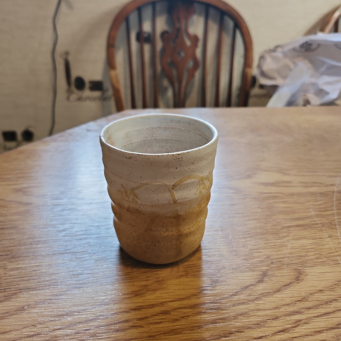 Japanese style cup mid century studio pottery cup