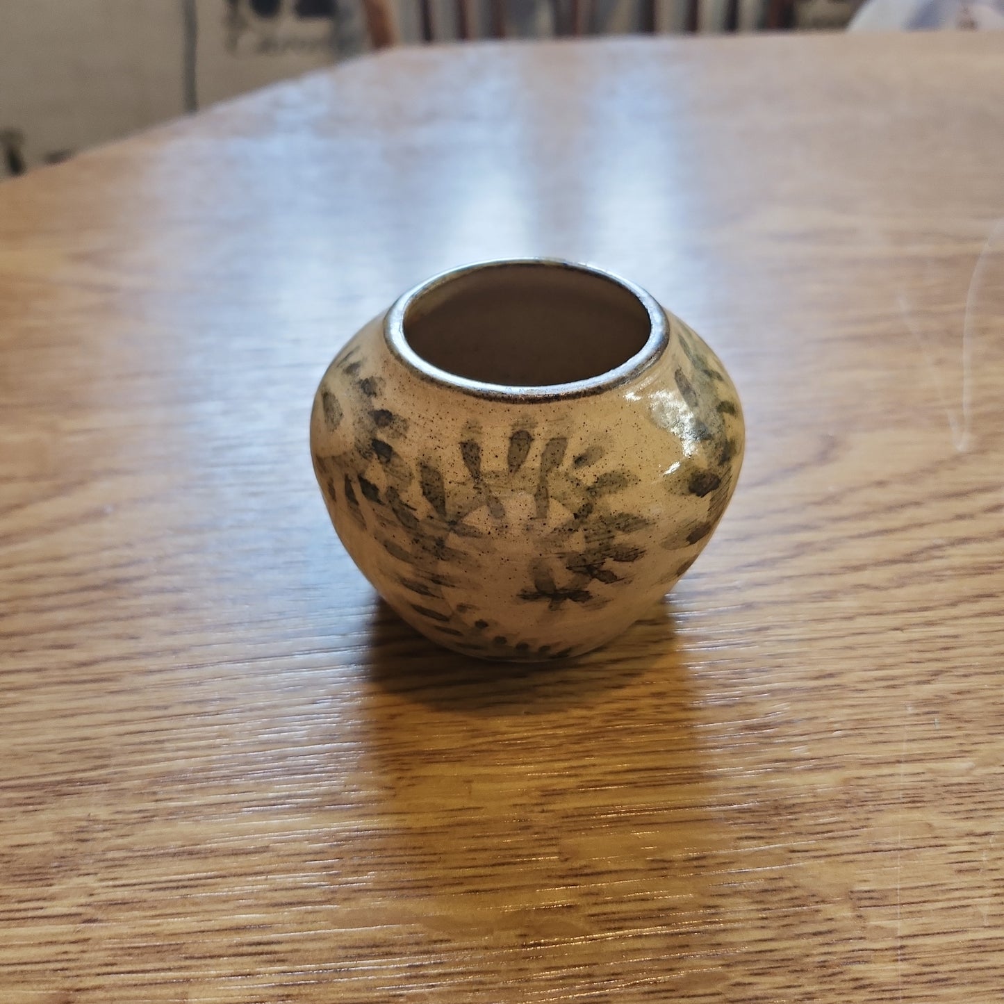 Small vase mid-century studio pottery vase- marked