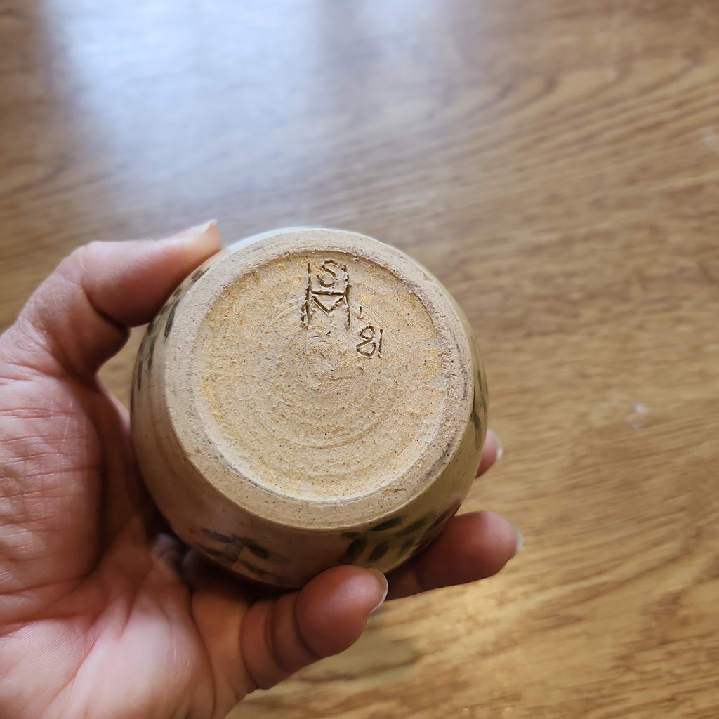 Small vase mid-century studio pottery vase- marked