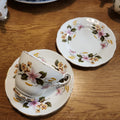 Vintage Harleigh fine bone china tea set trio