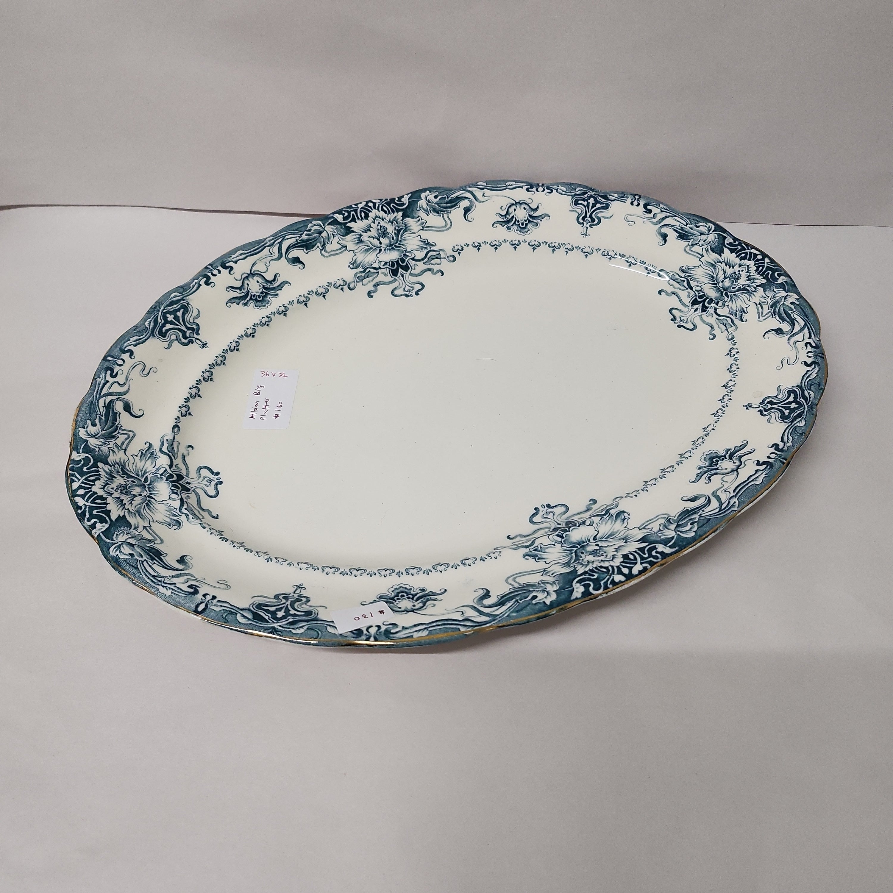Vintage Albion Pottery Melrose Big Platter 36 x 26 cm
