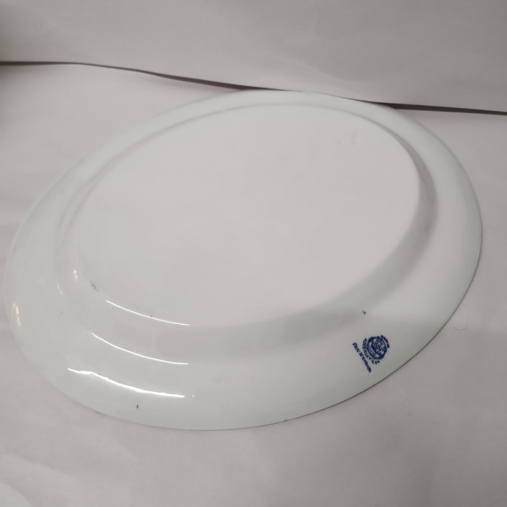 Rare 1891 Adderley blue and white platter 40 x 32cm