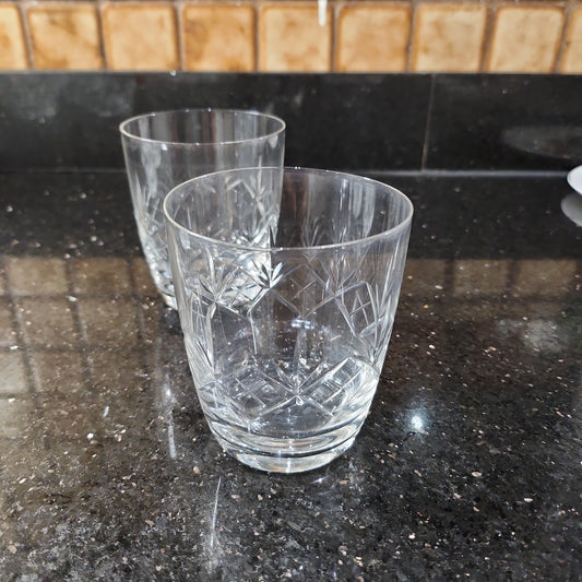 High quality vintage crystal drinking glass