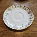 Royal Crown derby white and gold big saucer