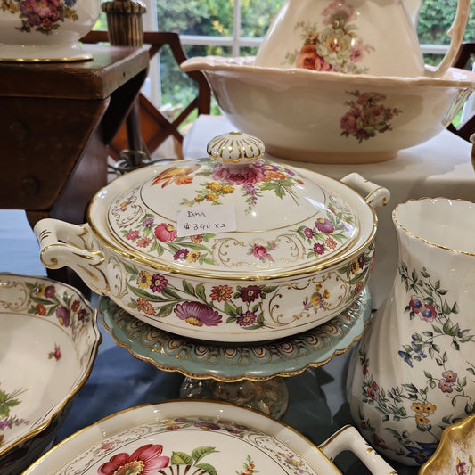 Rare Hammersley's Dresden spray big tureen