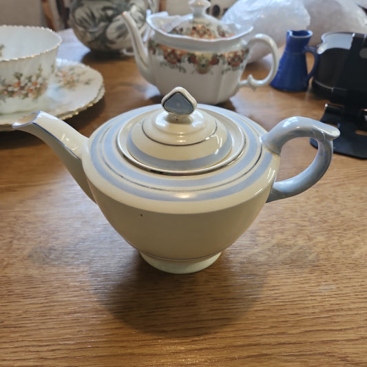 19th Century Newhall teapot with crazing and chip on spout