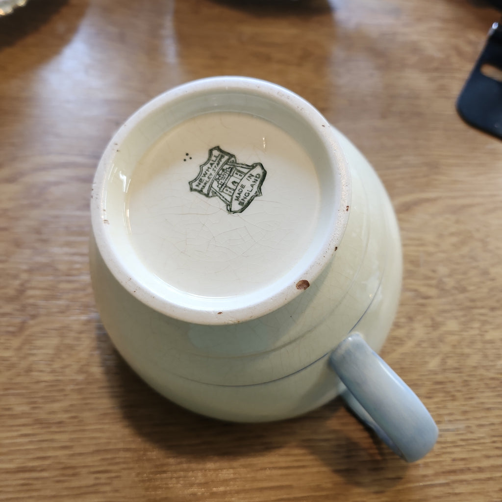19th Century Newhall teapot with crazing and chip on spout
