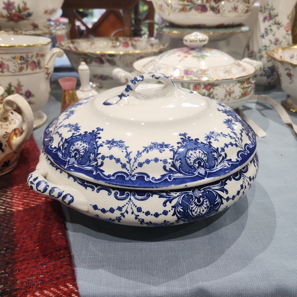 Rare Antique Large Vegetable Dish Tureen c1920 Losol Ware - minor defect