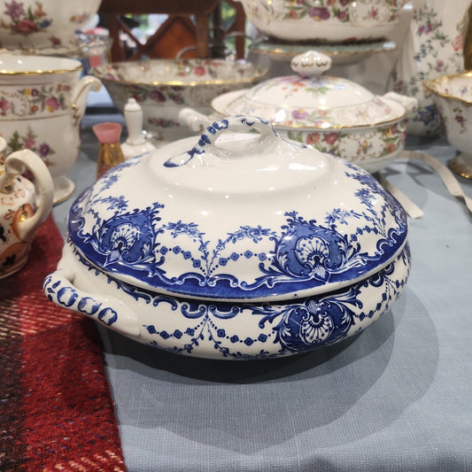 Rare Antique Large Vegetable Dish Tureen c1920 Losol Ware - minor defect