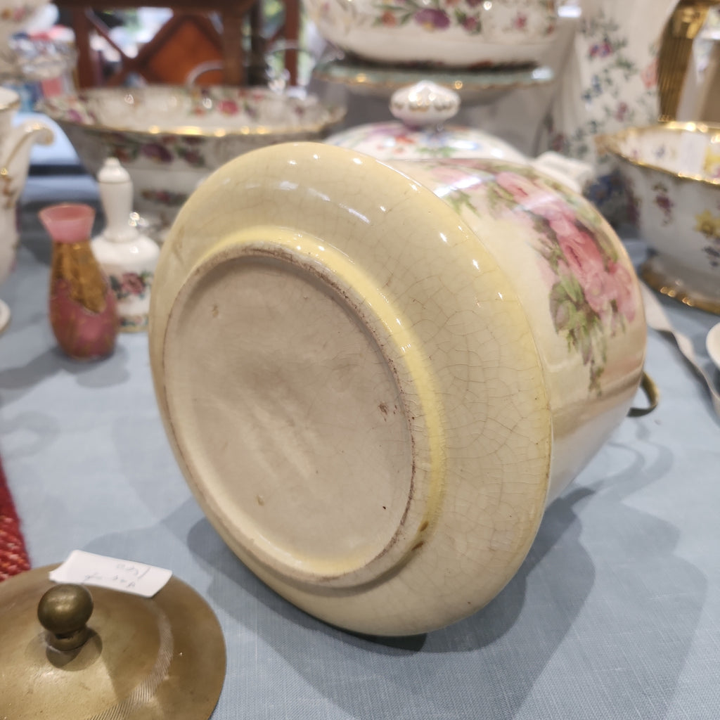 Victorian biscuit barrel with crazing