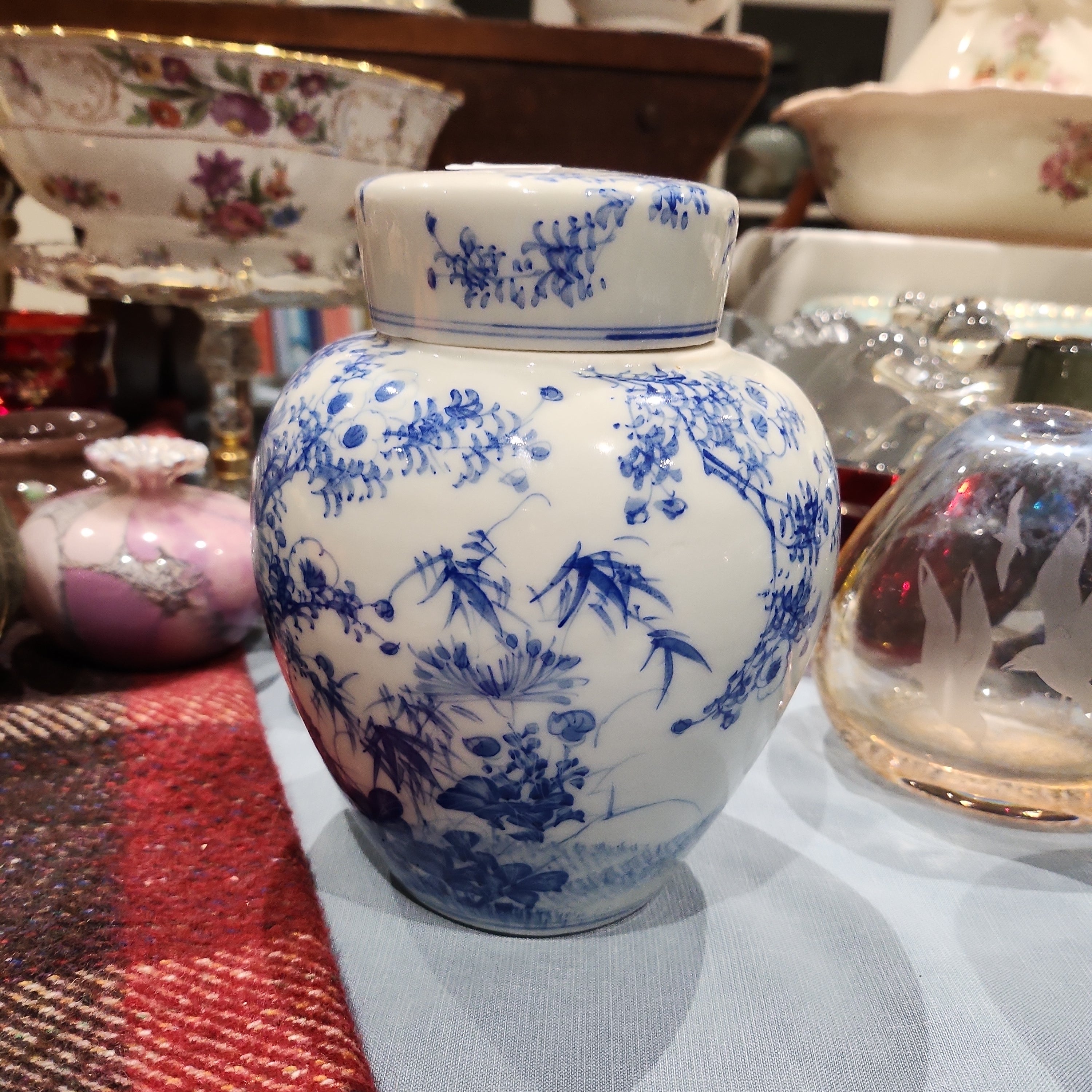 Vintage Handpainted ginger jar