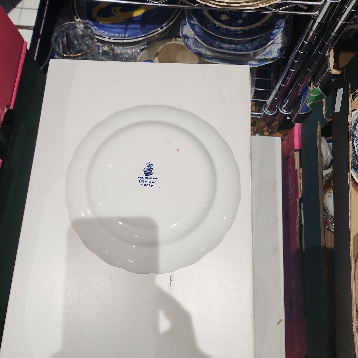 Booths blue and white 19 cm plate