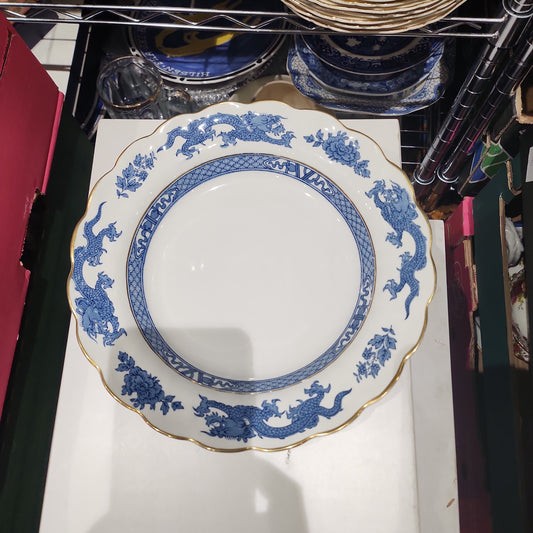 Booths blue and white Dragon big bowl with rim 25 cm