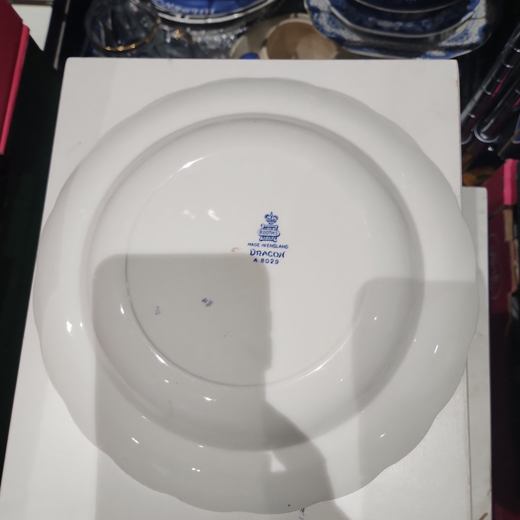 Booths blue and white Dragon big bowl with rim 25 cm