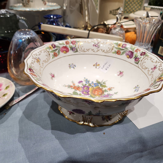 Rare Hammersley Dresden Spray big fruit bowl